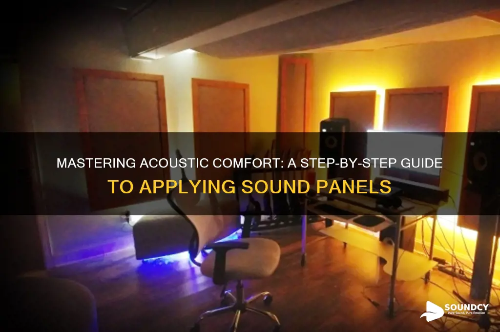 how to apply sound panels