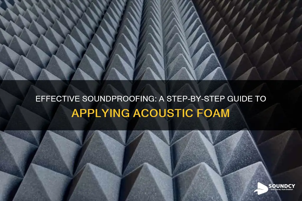 how to apply sound proof foam