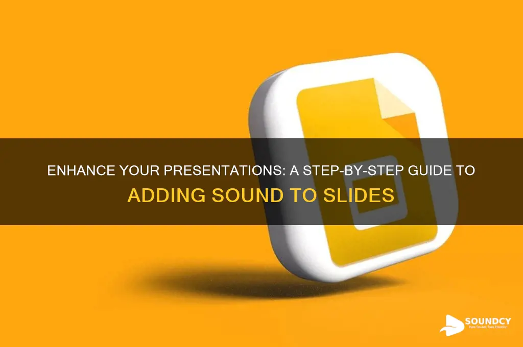 how to apply sound toa slide