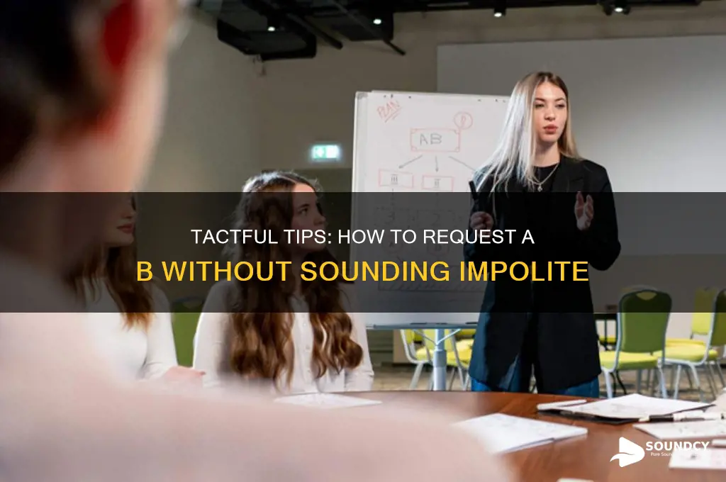 how to ask for a b without sounding rude