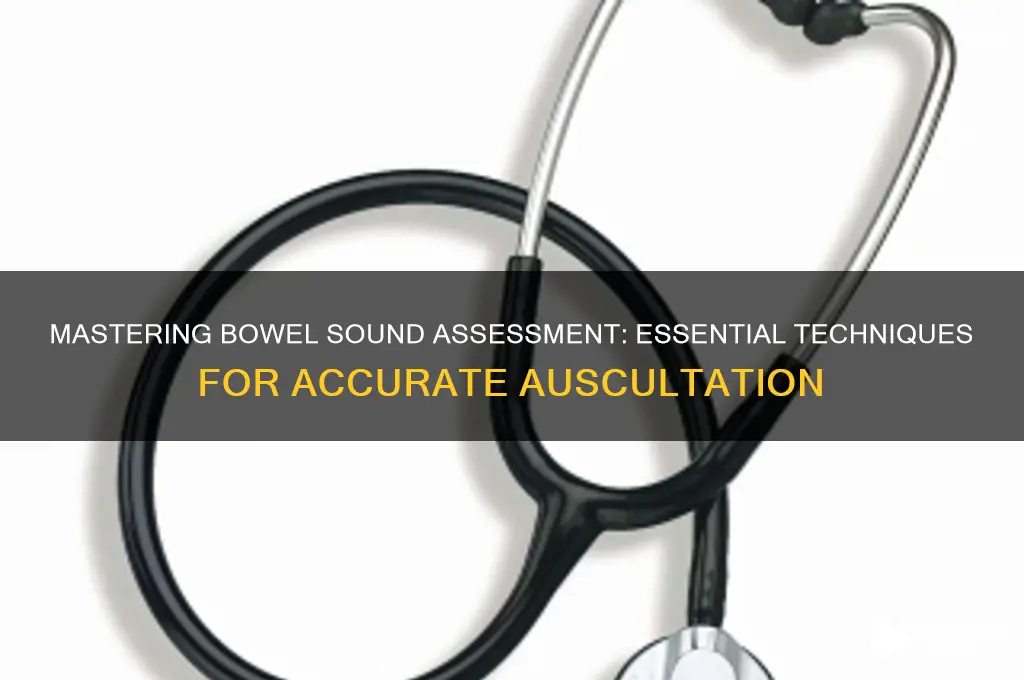 how to assess bowel sounds