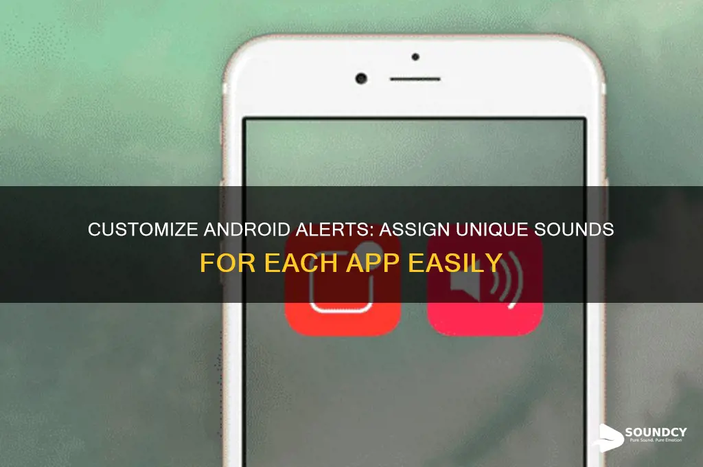 how to assign alert sounds for each app android