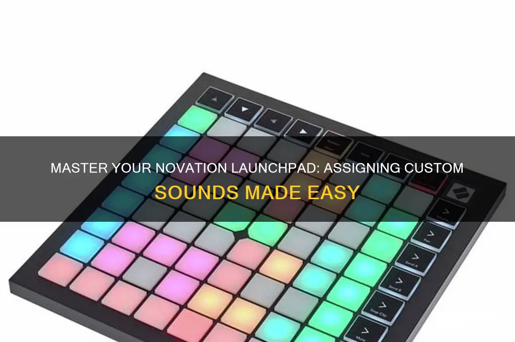 how to assign sounds to a novation launch pad