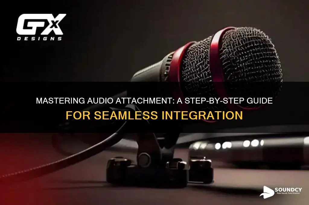 how to attach audio sound