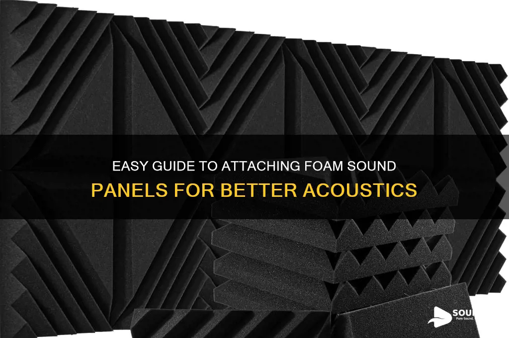how to attach foam sound panels