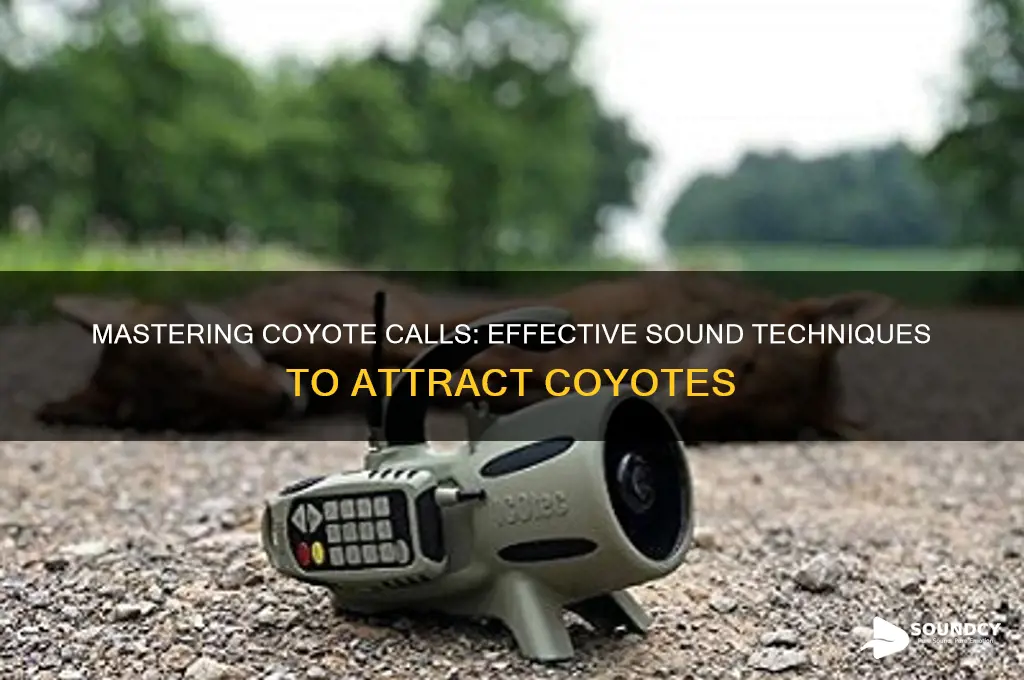 how to attract coyotes with sound