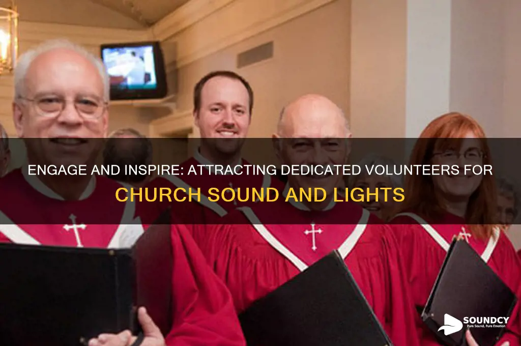 how to attract volunteers for church sound and lights