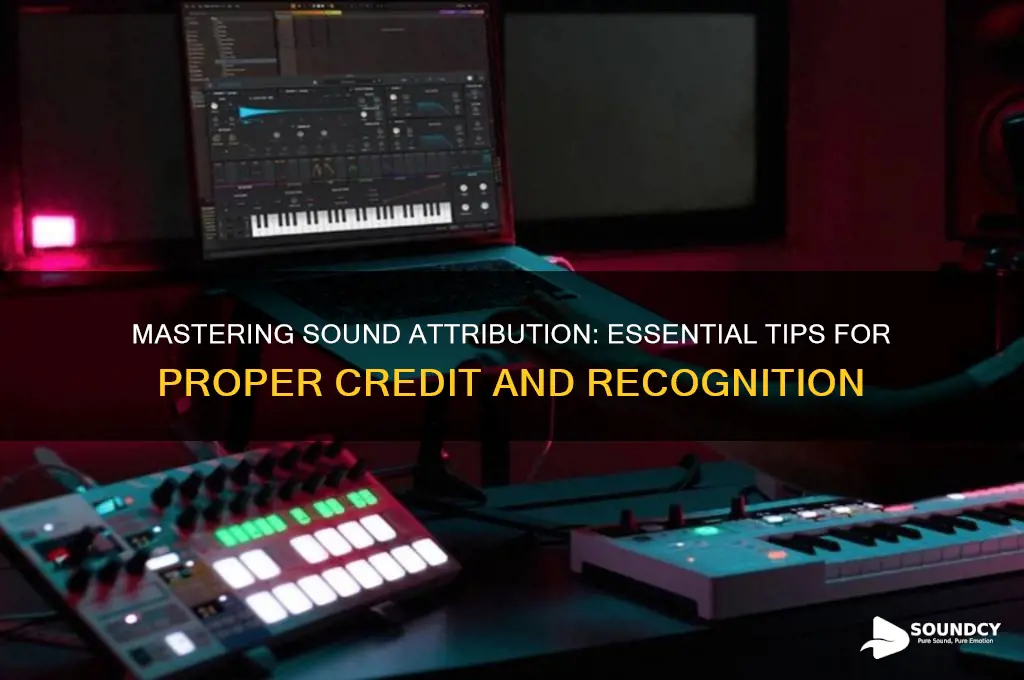 how to attribute a sound