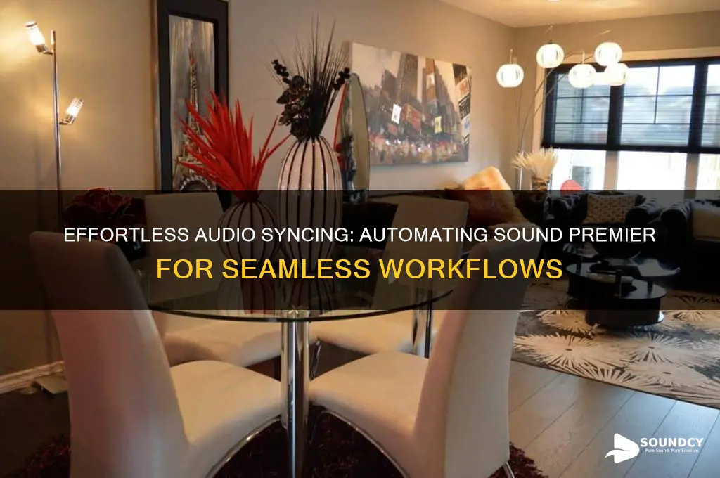 how to automatically sync sound premier