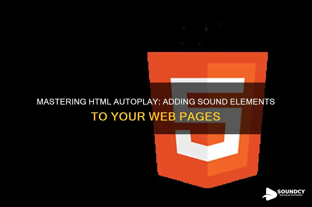 how to autoplay sound elements html
