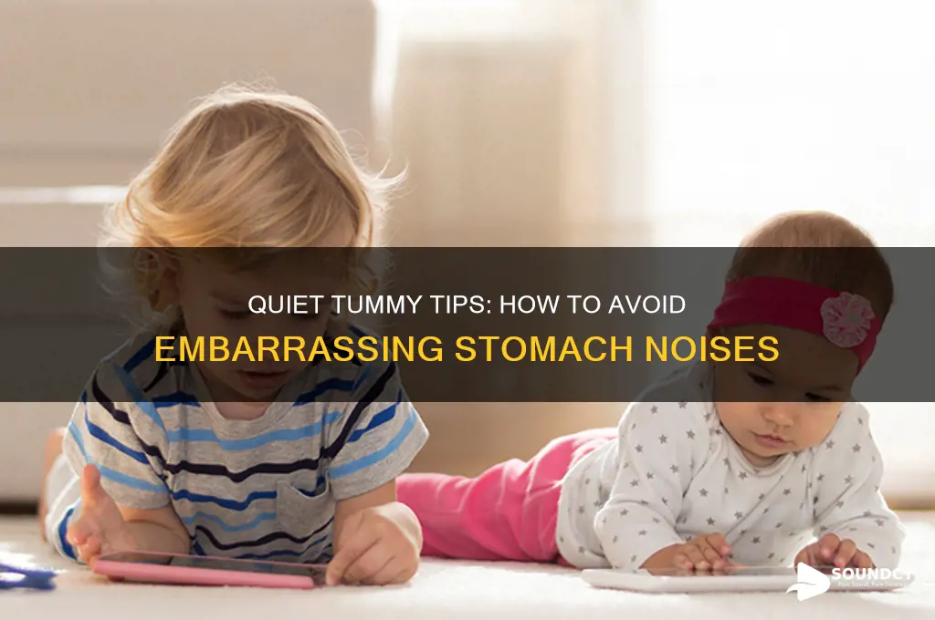 how to avoid sound from stomach