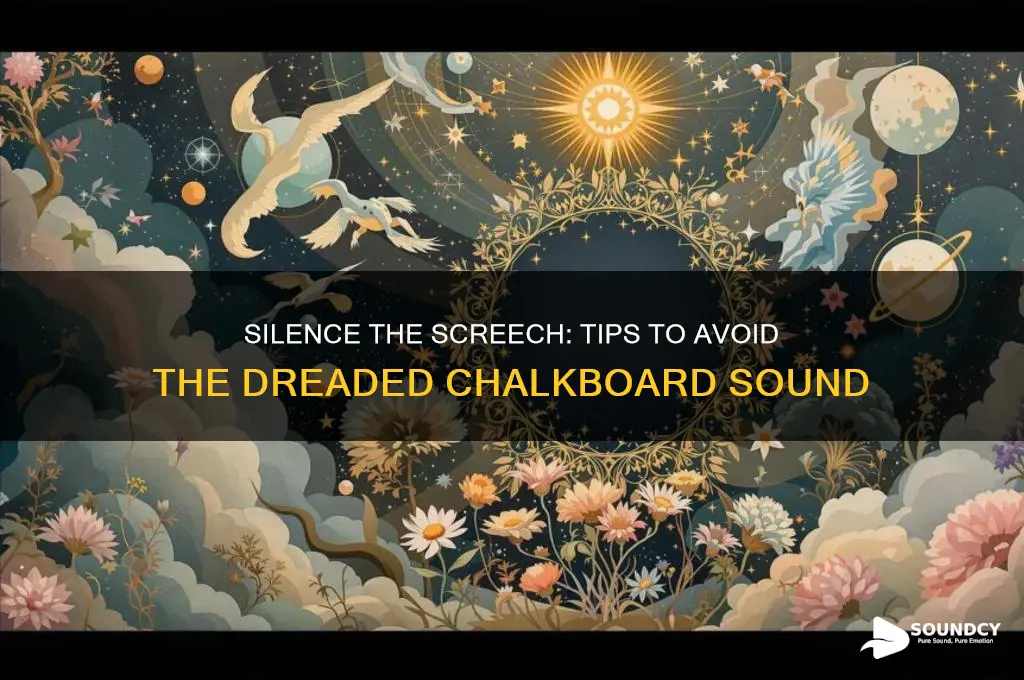 how to avoid the chalkboard sound