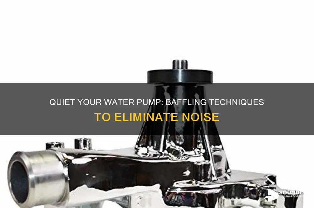 how to baffle a water pump to eliminate sound