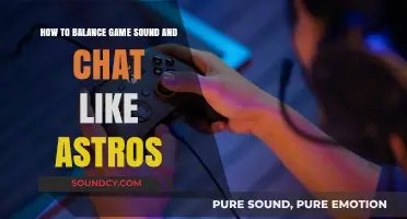 Mastering Audio Balance: Game Sound and Chat Harmony Like Astros