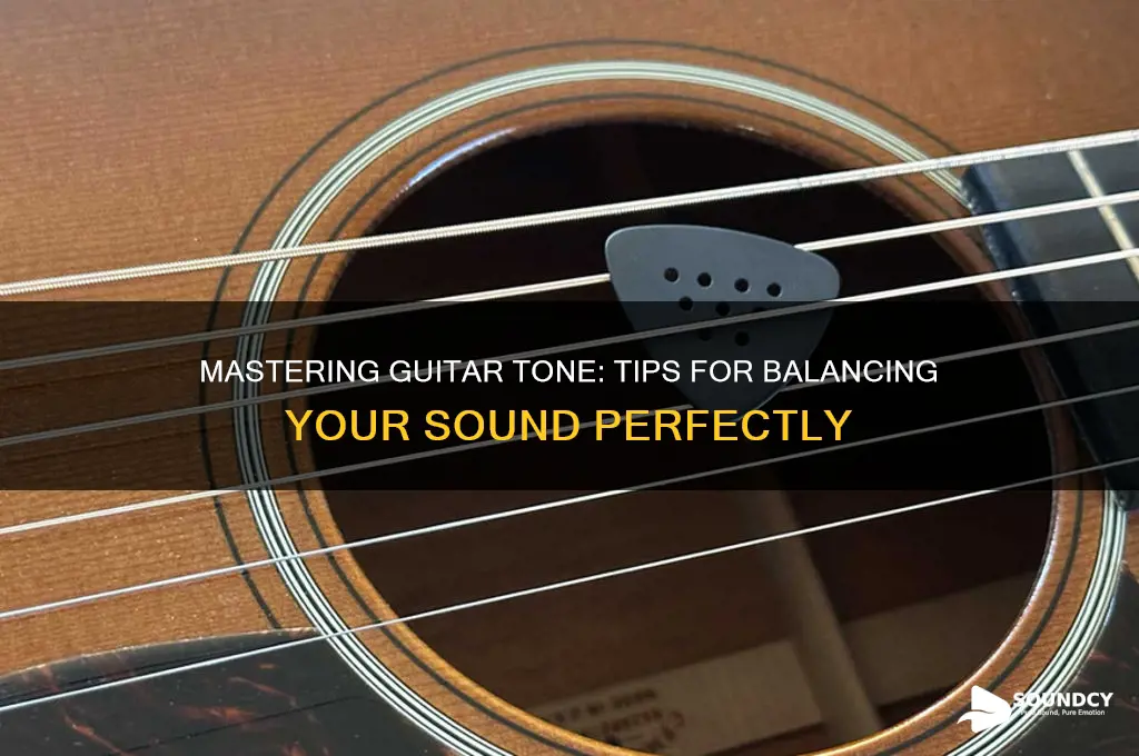 how to balance guitar sounds
