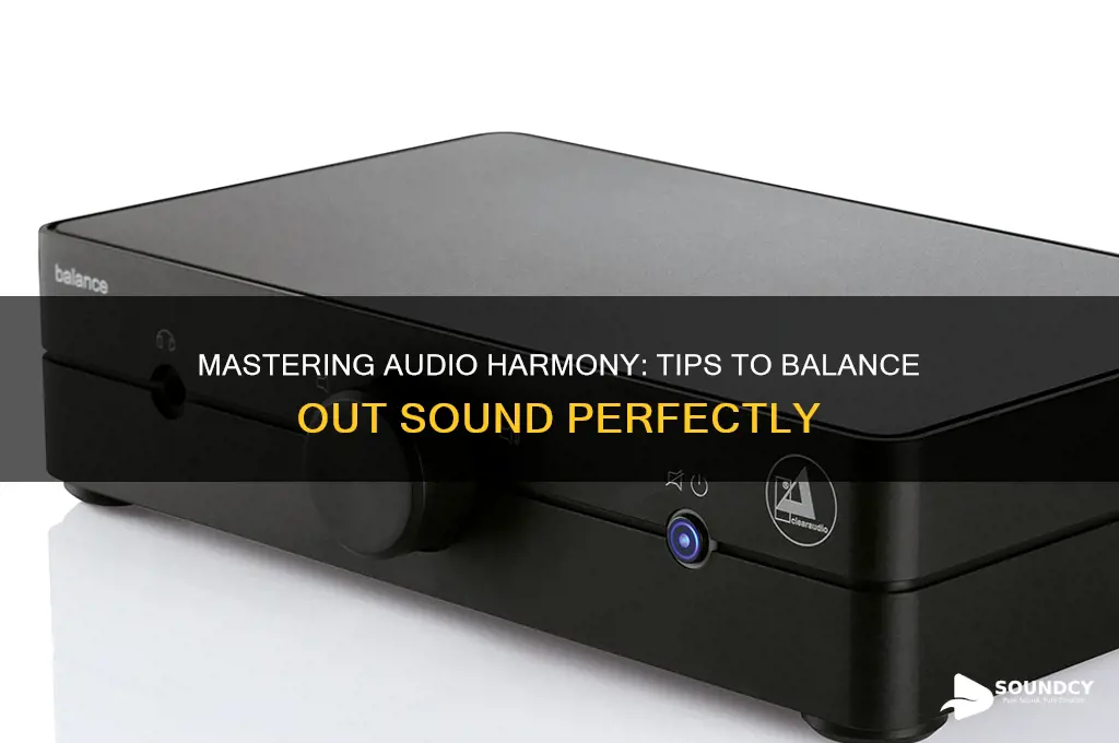 how to balance out sound