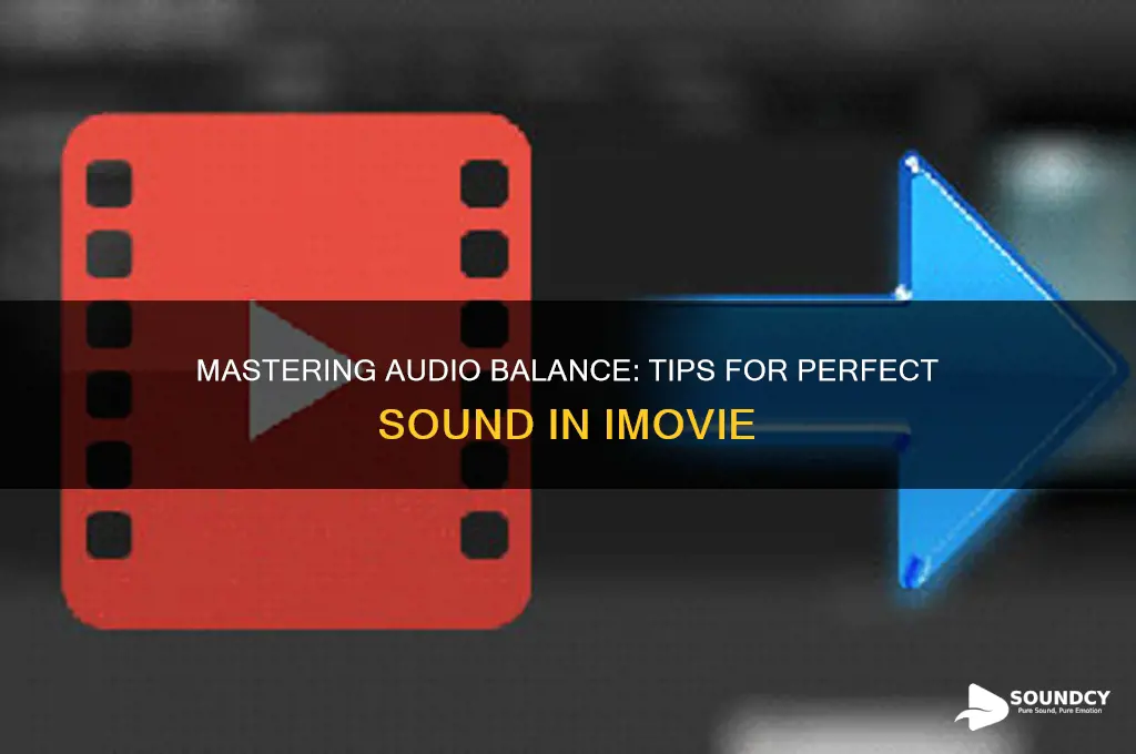 how to balance sound in imovie