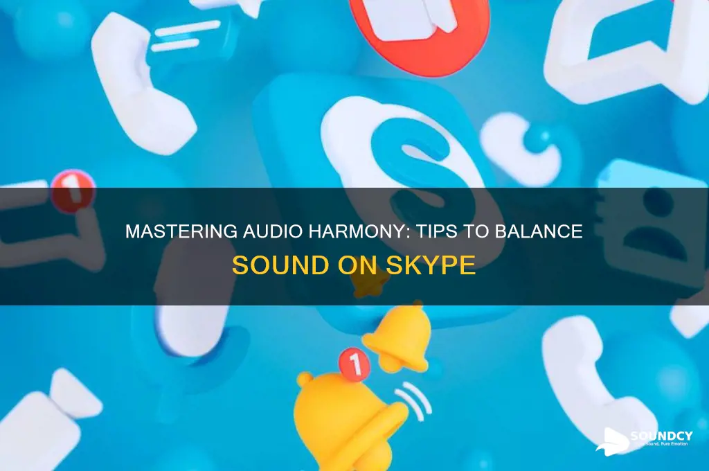how to balance sound on skype