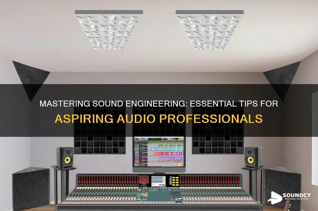 how to be a sound enginee