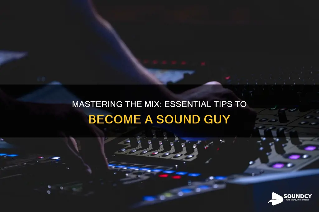 how to be a sound guy