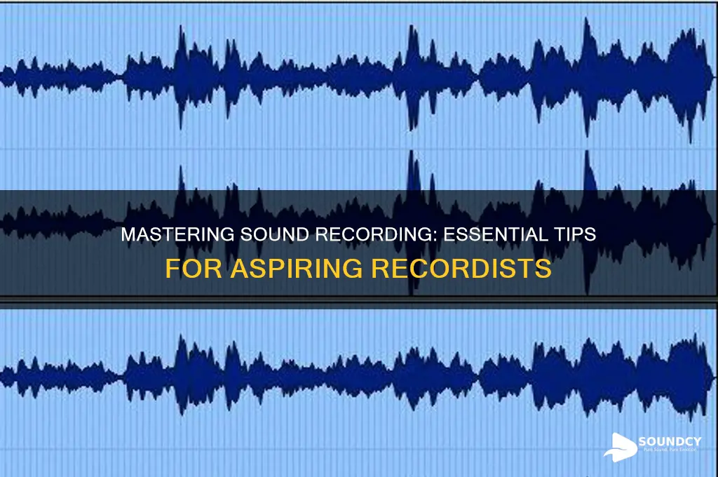 how to be a sound recordist