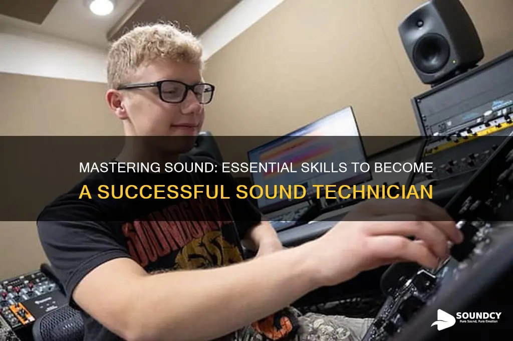 how to be a sound technician