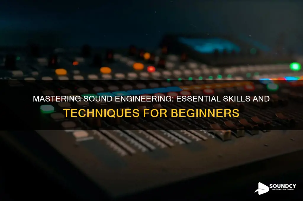 how to be sound engineer