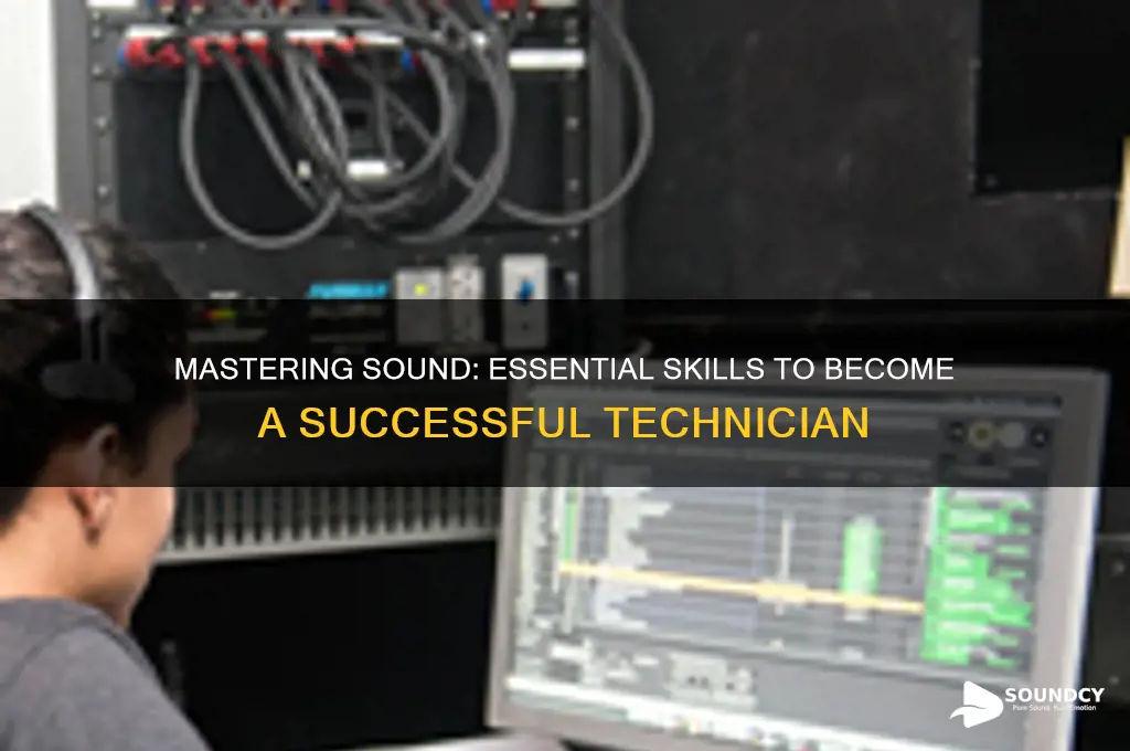 how to be sound technician