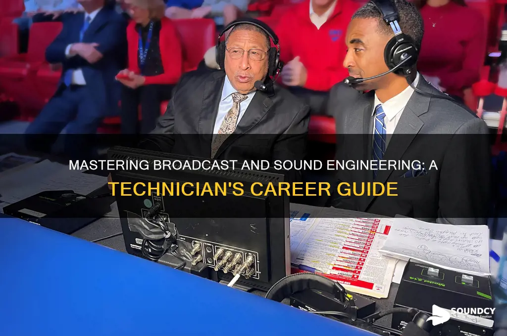 how to become a broadcast and sound engineering technician