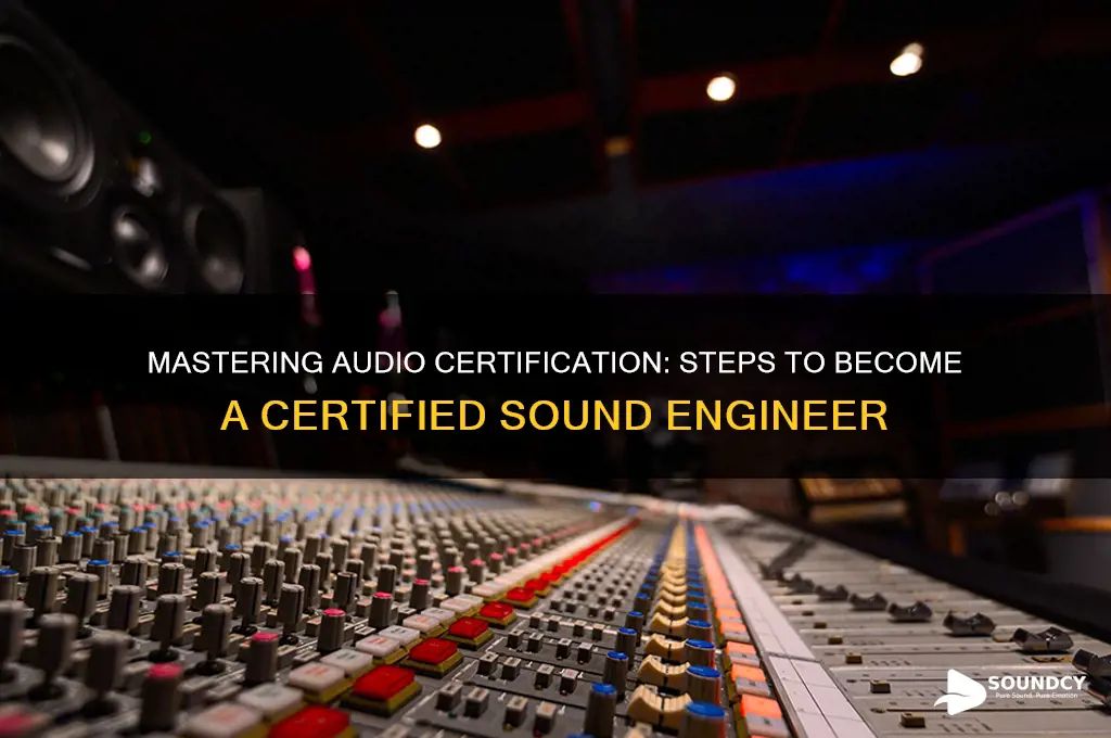 how to become a certified sound