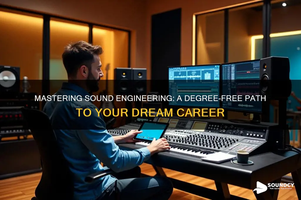 how to become a sound engineer without a degree