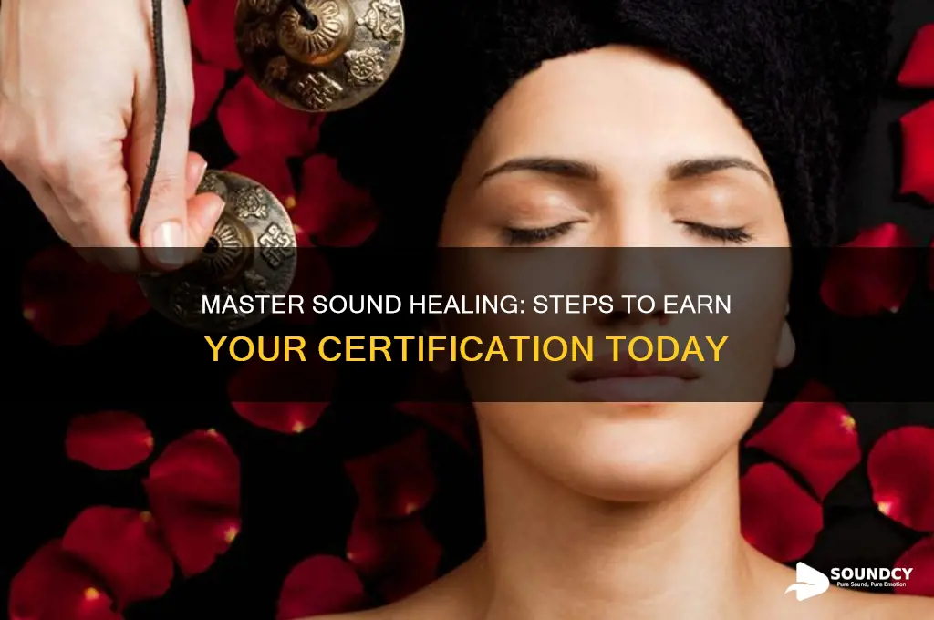 how to become certified sound healer
