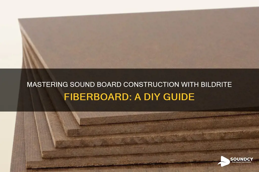 how to bildrite sound board fiberboard
