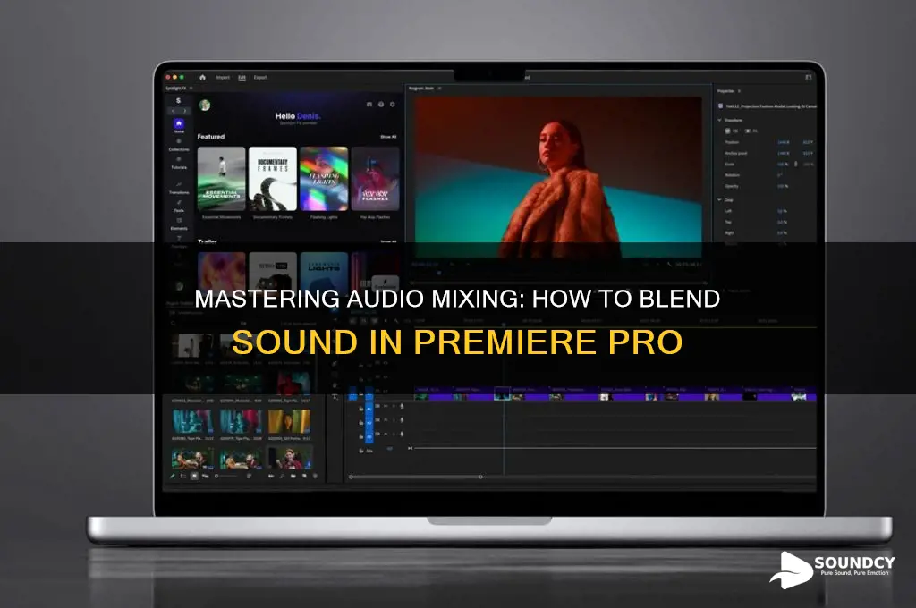 how to blend sound in premier