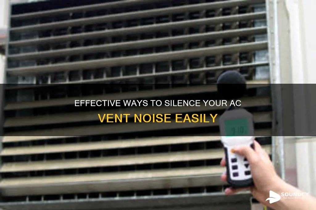 how to block ac vent sound