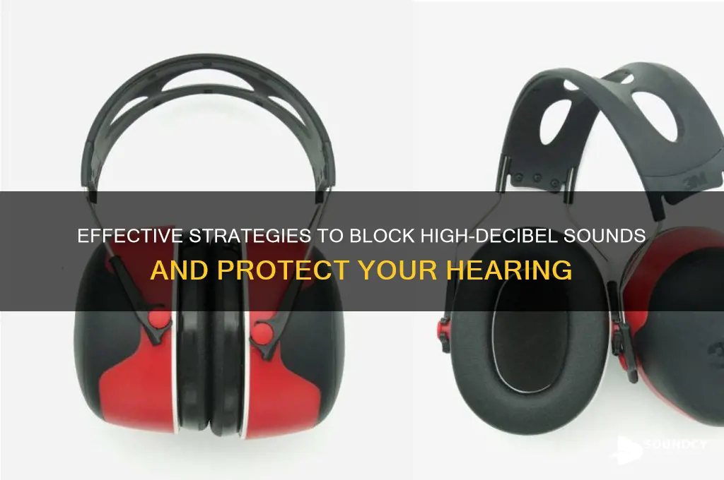 how to block high decible sounds