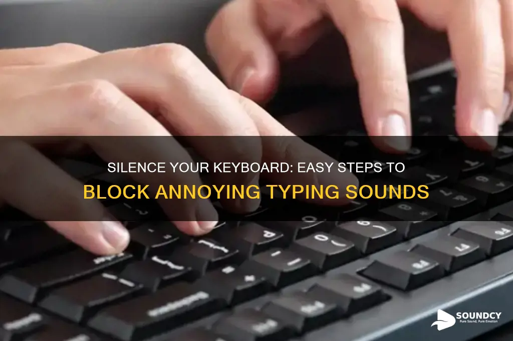 how to block keyboard sound