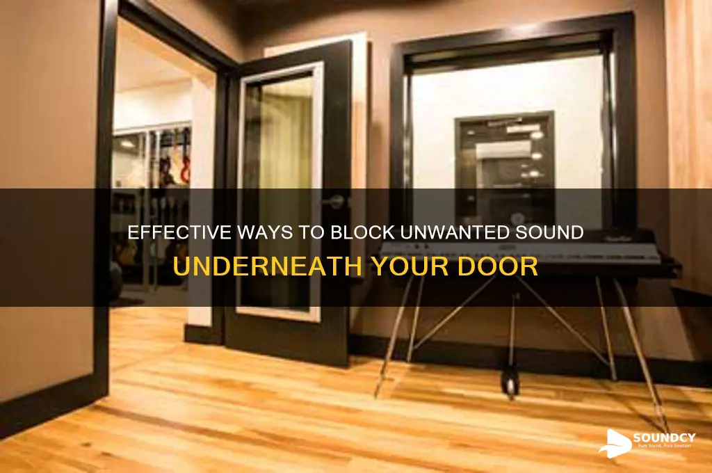 how to block sound coming through bottom of door