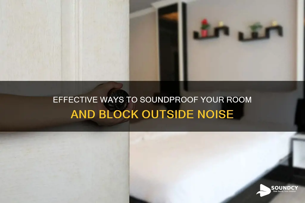 how to block sound from coming in my room