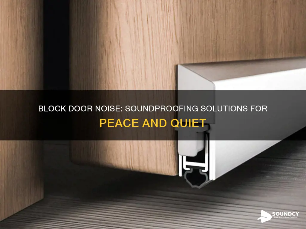 how to block sound from door