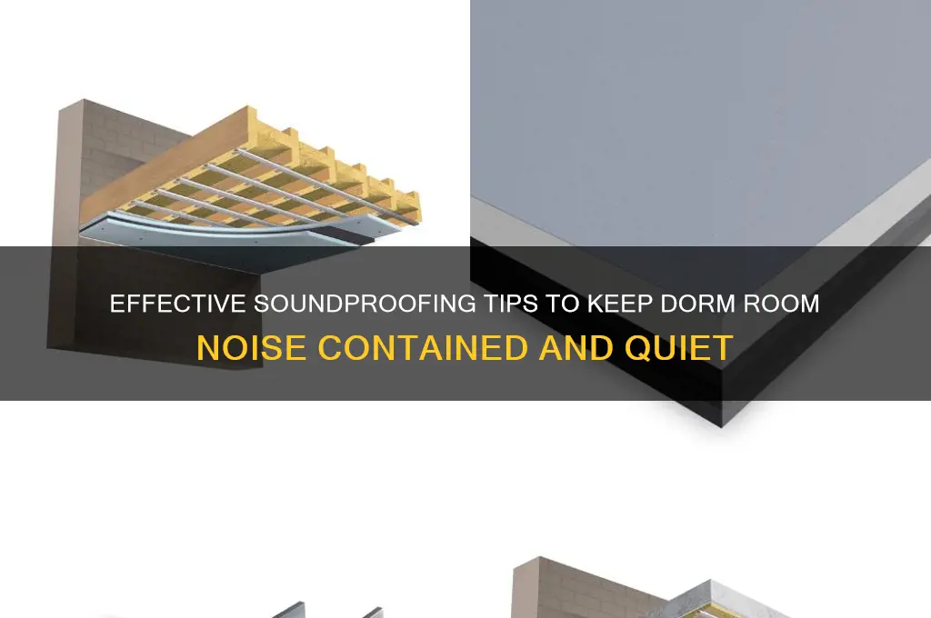 how to block sound from leaving a college dorm