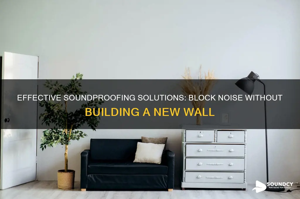 how to block sound without adding a new wall