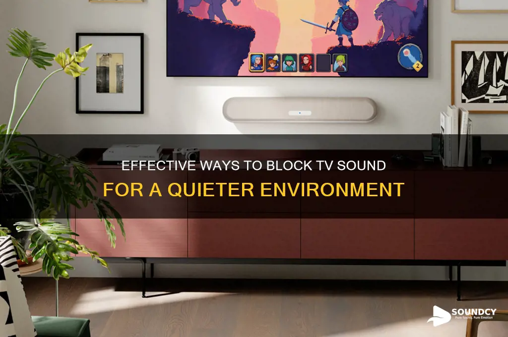 how to block tv sound