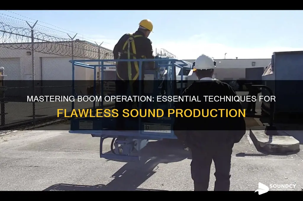 how to boom operate sound