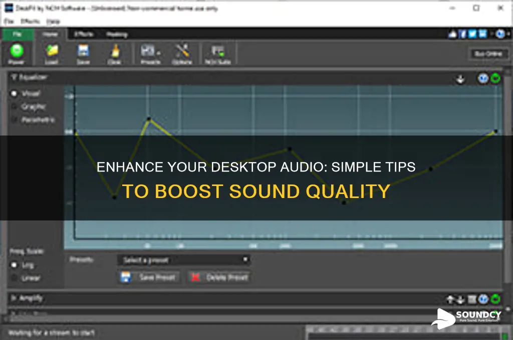 how to boost desktop sound