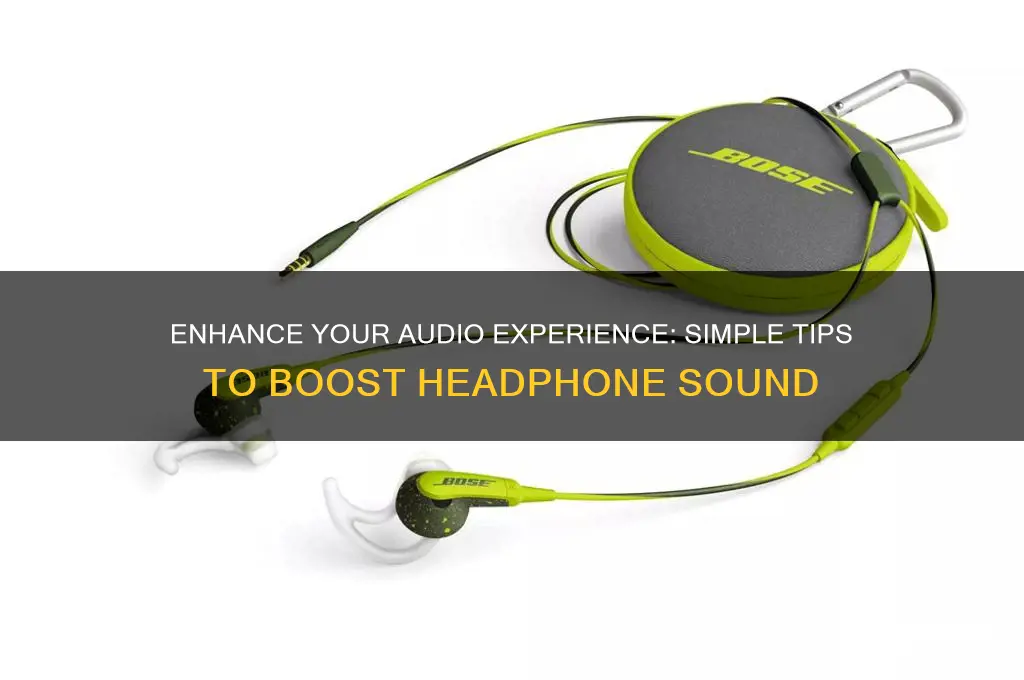 how to boost headphone sound