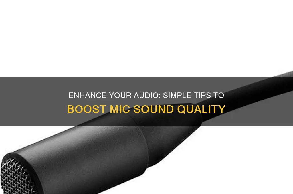 how to boost mic sound