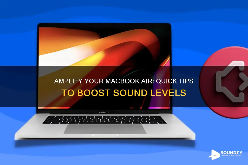 how to boost sound level on a macbook air
