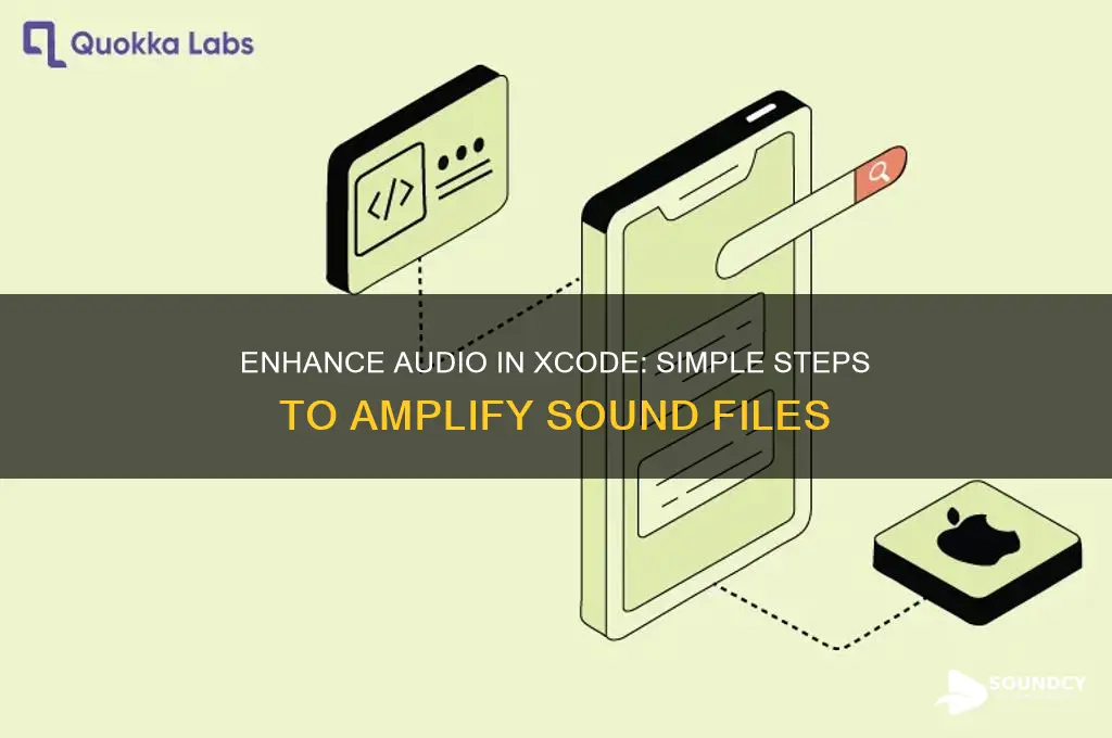 how to boost sound of audio files in xcode