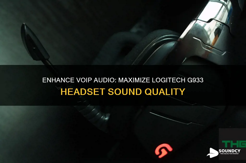 how to boost sound on logitech g933 for voip